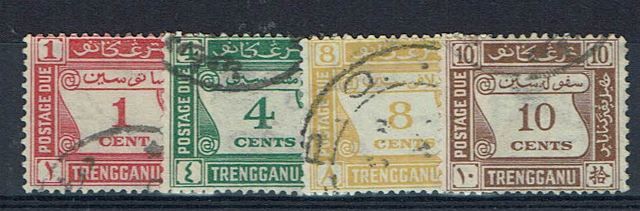 Image of Malayan States ~ Trengganu SG D1/4 FU British Commonwealth Stamp